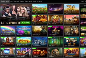 Diverse selection of casino games available at Hopa.