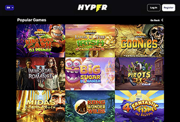 Hyper Casino Game Selection