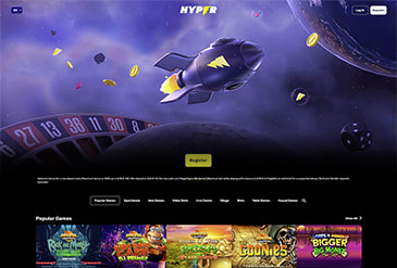 Hyper Casino Homepage