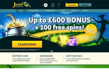 Thumbnail: Jester Jackpots Homepage