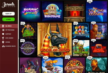 a selection of games at Joreels Casino