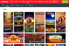 The Ladbrokes mobile slots selection