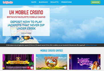 Thumbnail of LadyLucks Casino Homepage