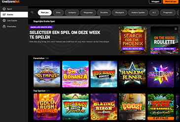 Homepage Preview of LiveScore Bet