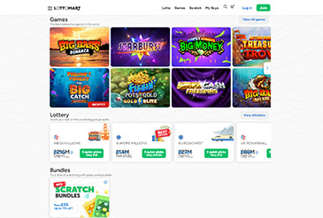 Lottomart homepage