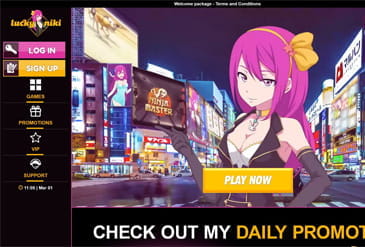 Thumbnail of Homepage of Lucky Niki Casino