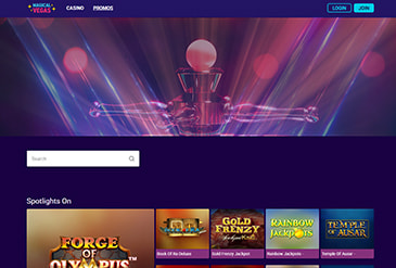 Magical Vegas Homepage