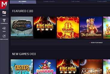 Games Page at Maria Casino Thumb