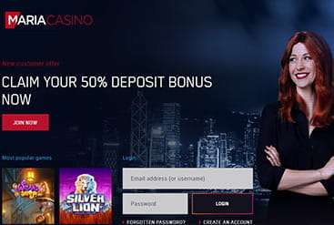 Homepage at Maria Casino Thumb