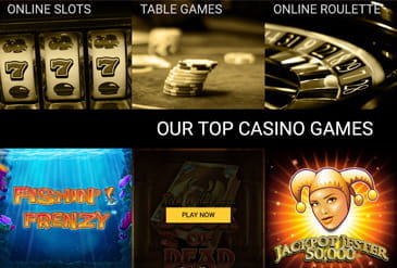 Casino Game Selection at Mega casino