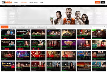 Mr.Mega Casino Homepage