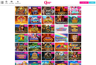 Preview of the Queenplay game selection.