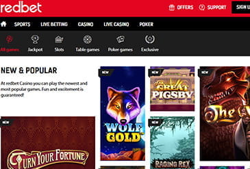 The Homepage of Redbet
