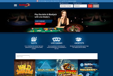 RedKings homepage displaying poker, betting, casino and mobile betting options.
