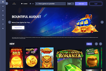Homepage of Royal house Casino