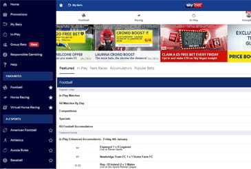 Sky Bet Homepage