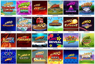 The Game selection of Slingo
