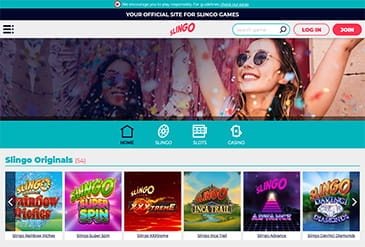 The Homepage of Slingo