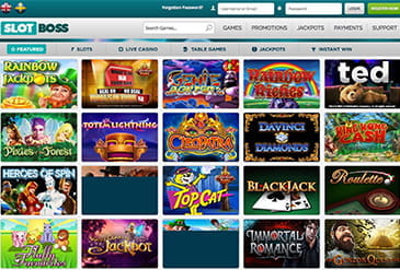 Thumbnail Slot Boss Casino Game Selection
