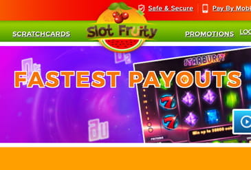 The Slot Fruity homepage