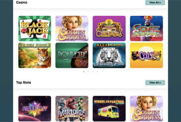 A slection of some of the games available at Slot Heroes