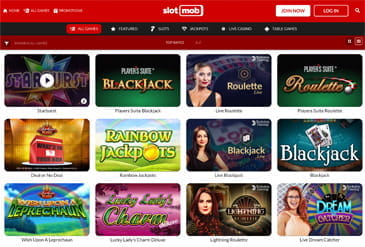 A selection of the top rated games at Slot Mob