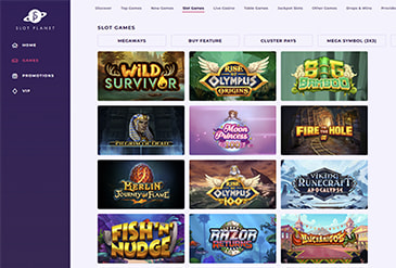 Homepage of Slot Planet