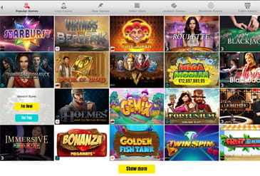 Spinit Games found at the casino.