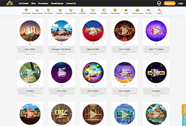 Games Selection at Temple Nile