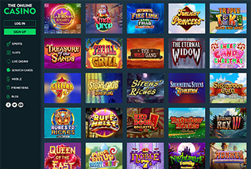 TheOnlineCasino Games selection