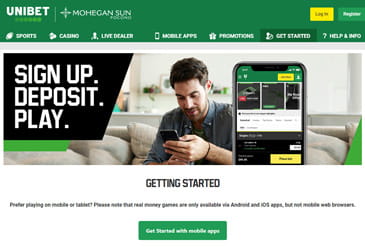 Unibet NJ casino website homepage