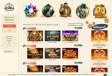 Preview homepage VegasLand