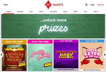 Thumb of Virgin Games Home