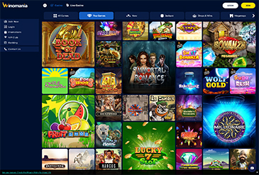 Preview of the Winomania game selection.