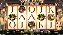 Divine Fortune slot demo at SlotsMagic