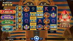 Mask of Amun slot demo in BetRivers NJ casino
