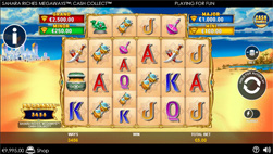 Sahara Riches Megaways Cash Collect Slot Played at bet365