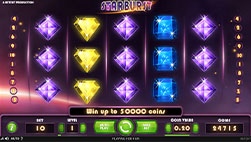 The slot Starburst at Tropicana Casino in NJ