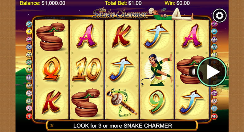 The Snake Charmer demo game.