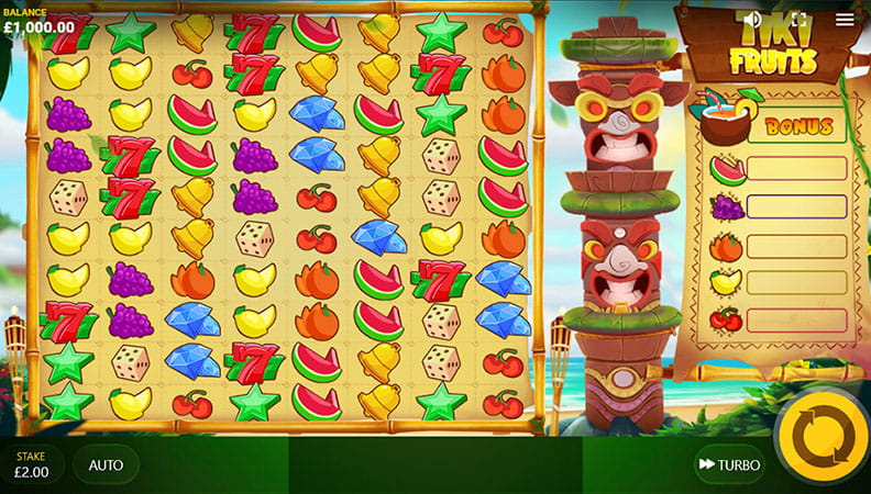 The Tiki Fruits demo game.