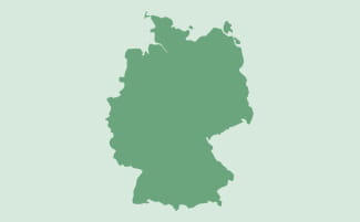 A map of Germany.
