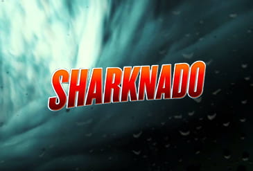 Sharknado slot game logo.