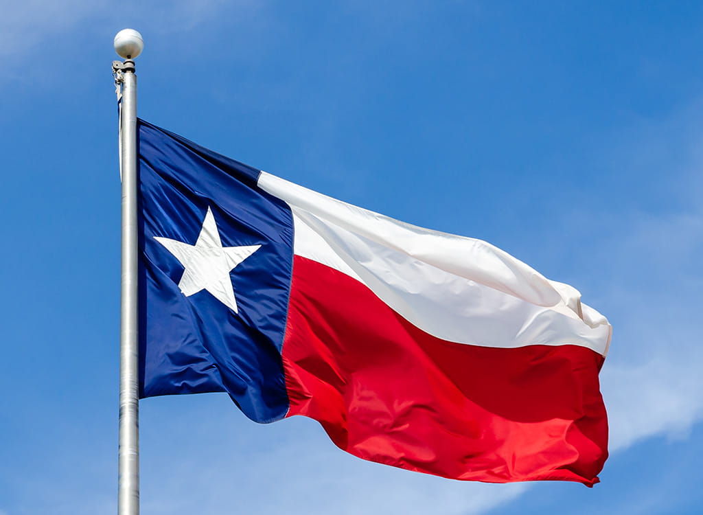 Texas Gaming Commission Texas Flag