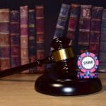 Judges gavel and law books