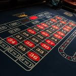 Roulette betting table