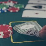 Chips and Cards on a Poker Table