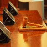 Judge’s gavel in court