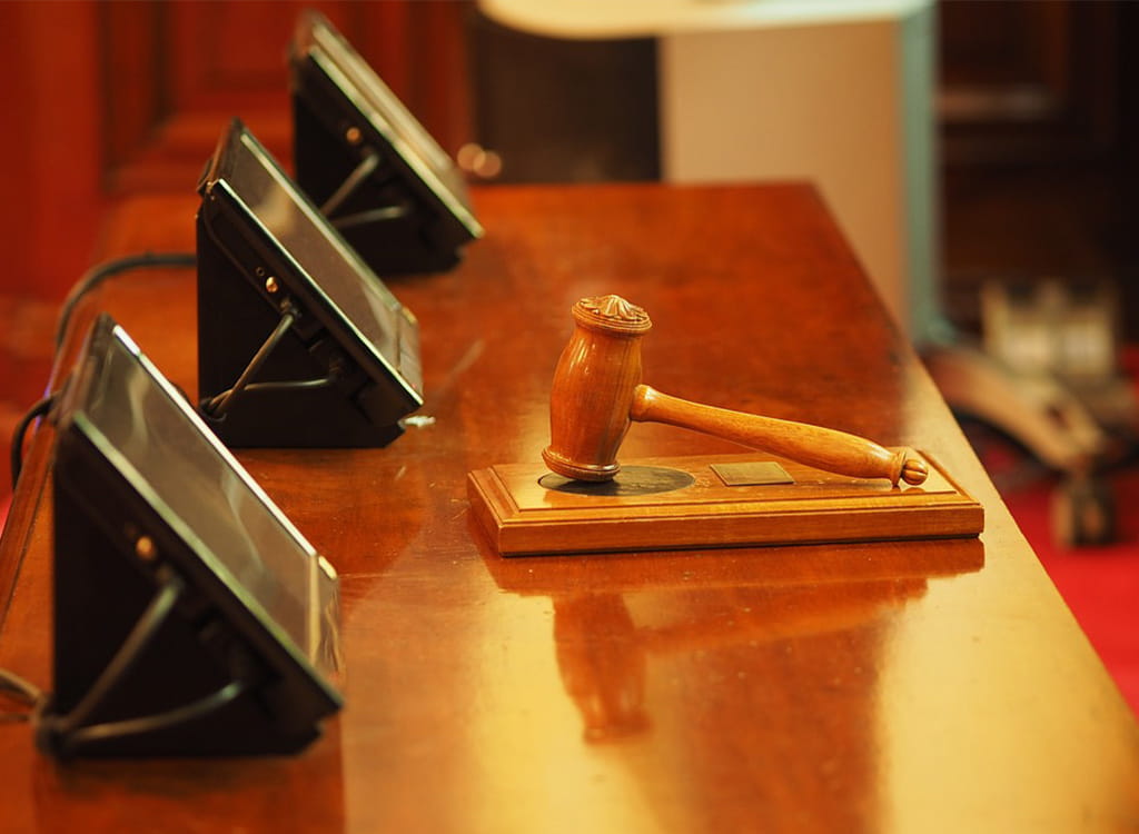 Judge’s gavel in court