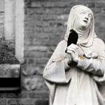 A Statue of A Nun