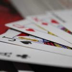 A Blurred Image of Five Cards